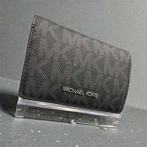 Michael Kors Black Monogram Wallet NWT